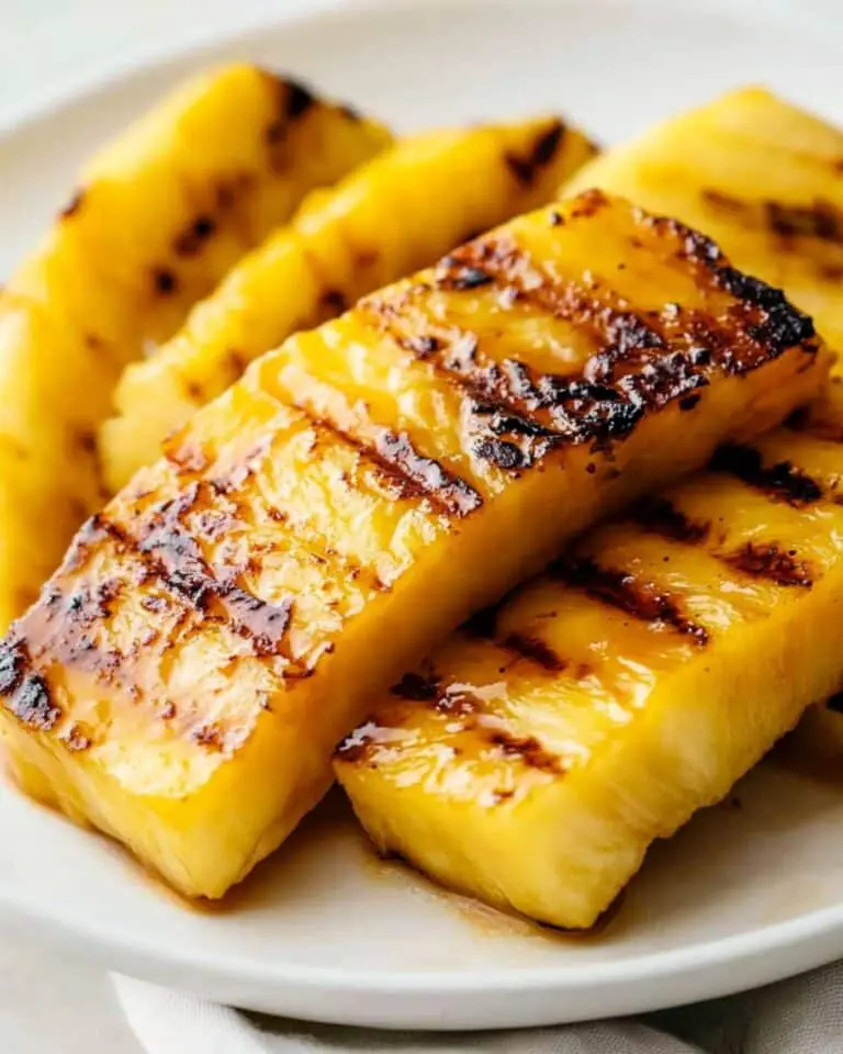 Caramelized Brown Sugar Cinnamon Grilled Pineapple Recipe