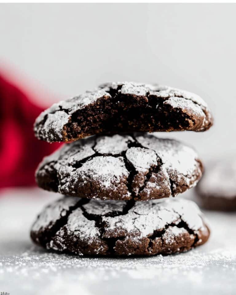 Double Chocolate Crinkle Cookies Recipe