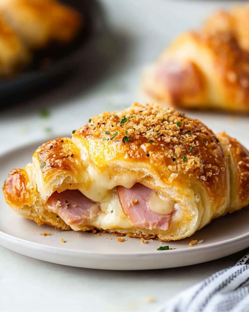 Ham and Cheese Breakfast Croissant