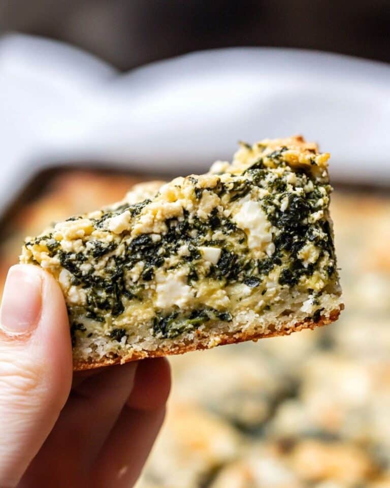 Spinach and Feta Brownies Recipe