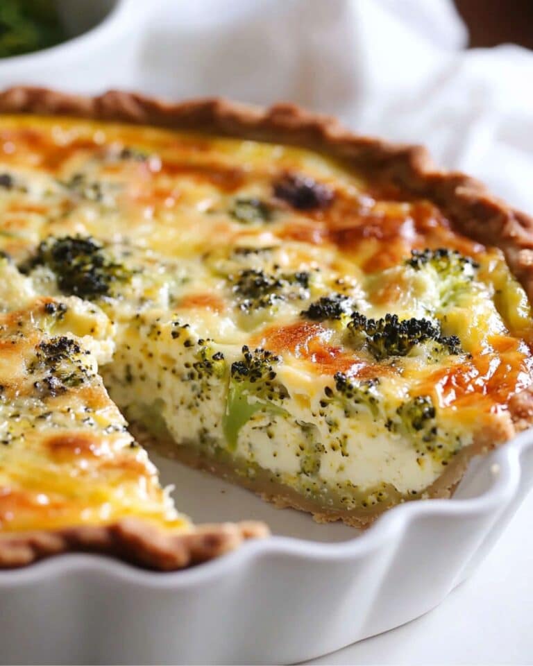 Crustless Broccoli Quiche Recipe