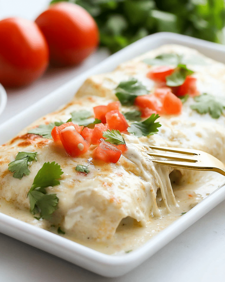 White Chicken Enchiladas Recipe