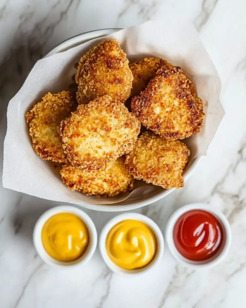 Crispy Parmesan Baked Chicken Nuggets Recipe