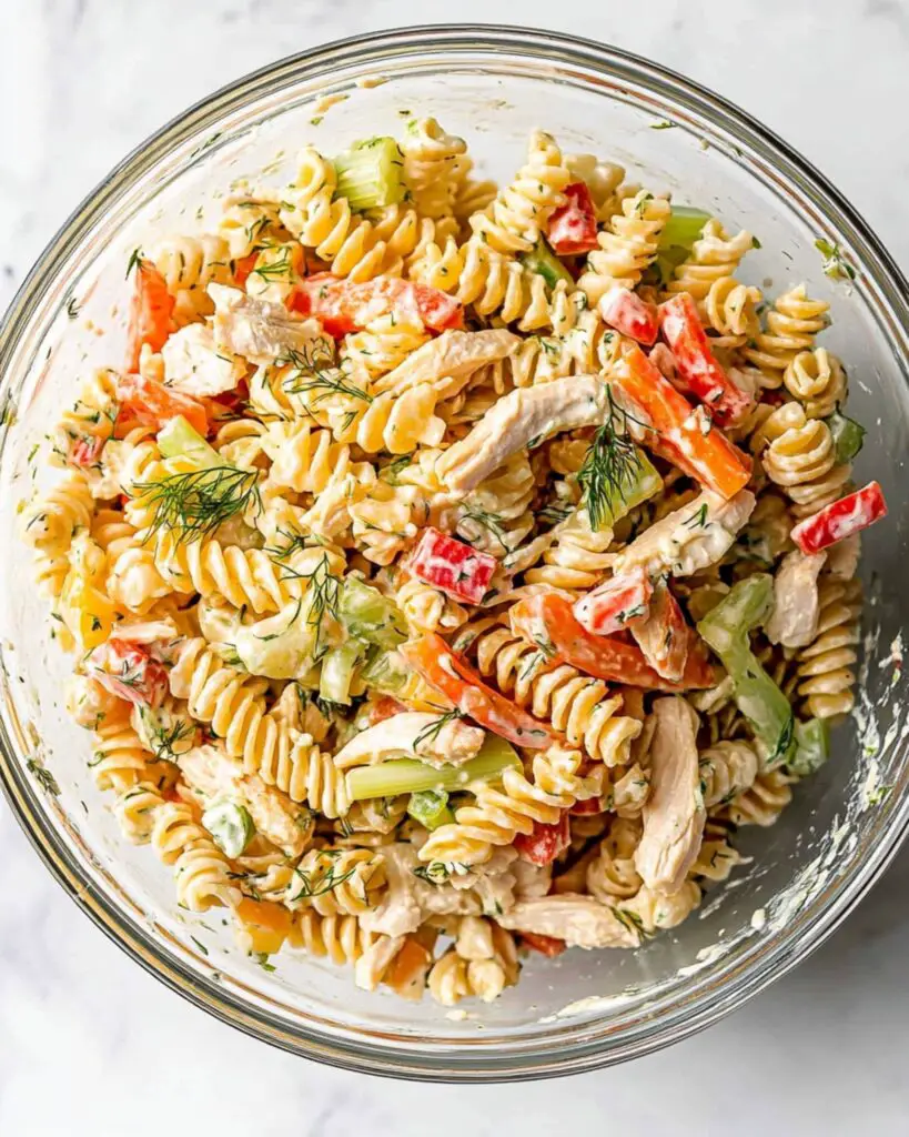 Buffalo Chicken Pasta Salad Recipe