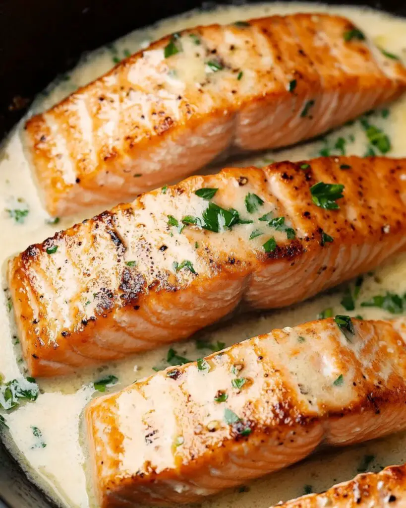 Creamy Garlic Salmon Recipe