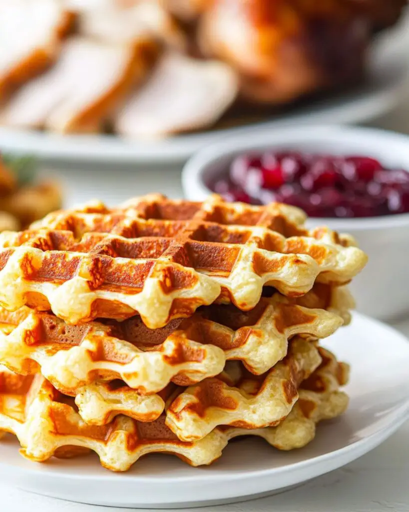 Keto Stuffing Waffles Recipe