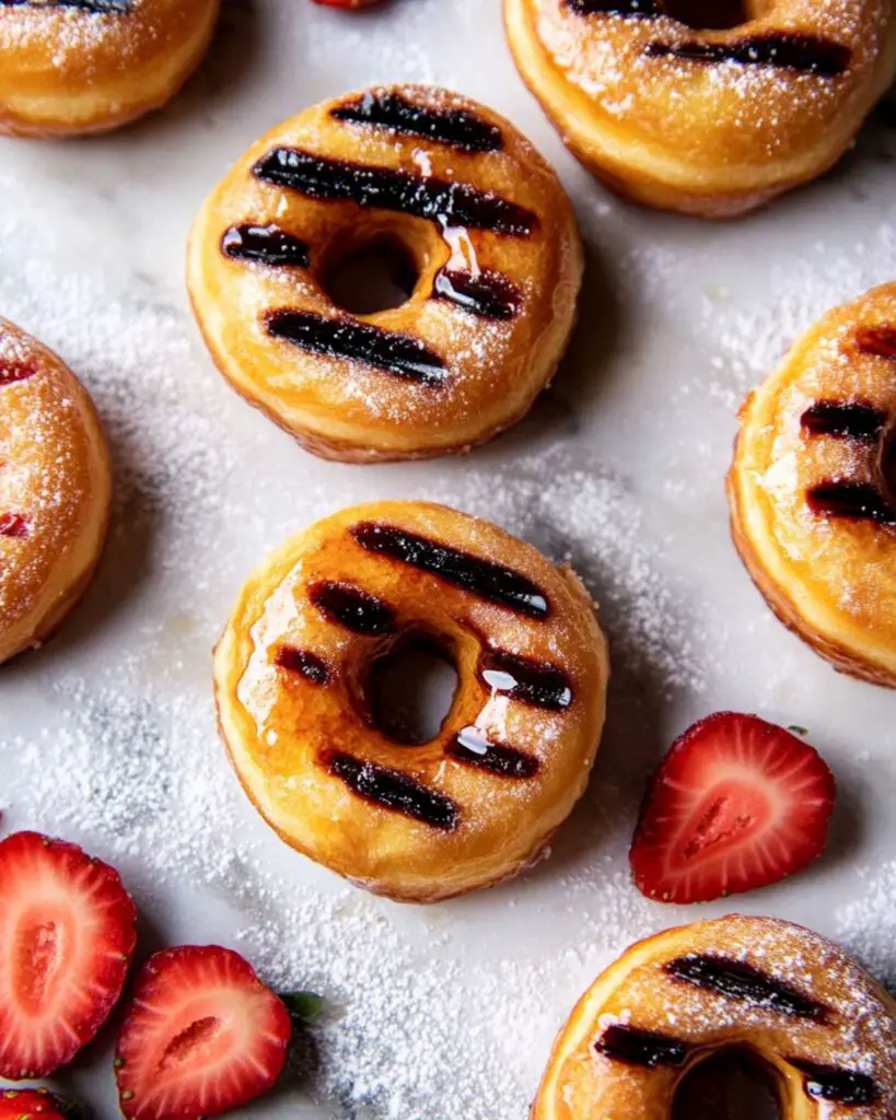 Strawberry Shortcake Grilled Doughnuts Recipe