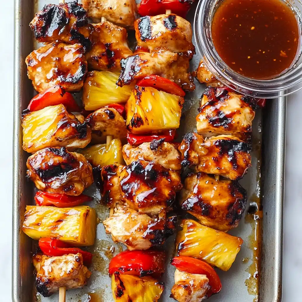 BBQ Pineapple Chicken Kabobs Supreme Recipe - Recipe Image
