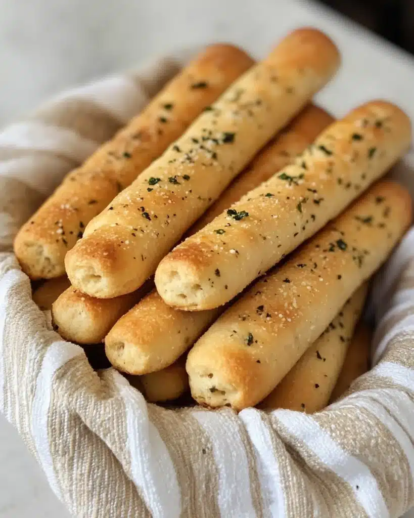 Garlic Herb Sourdough Breadsticks Recipe