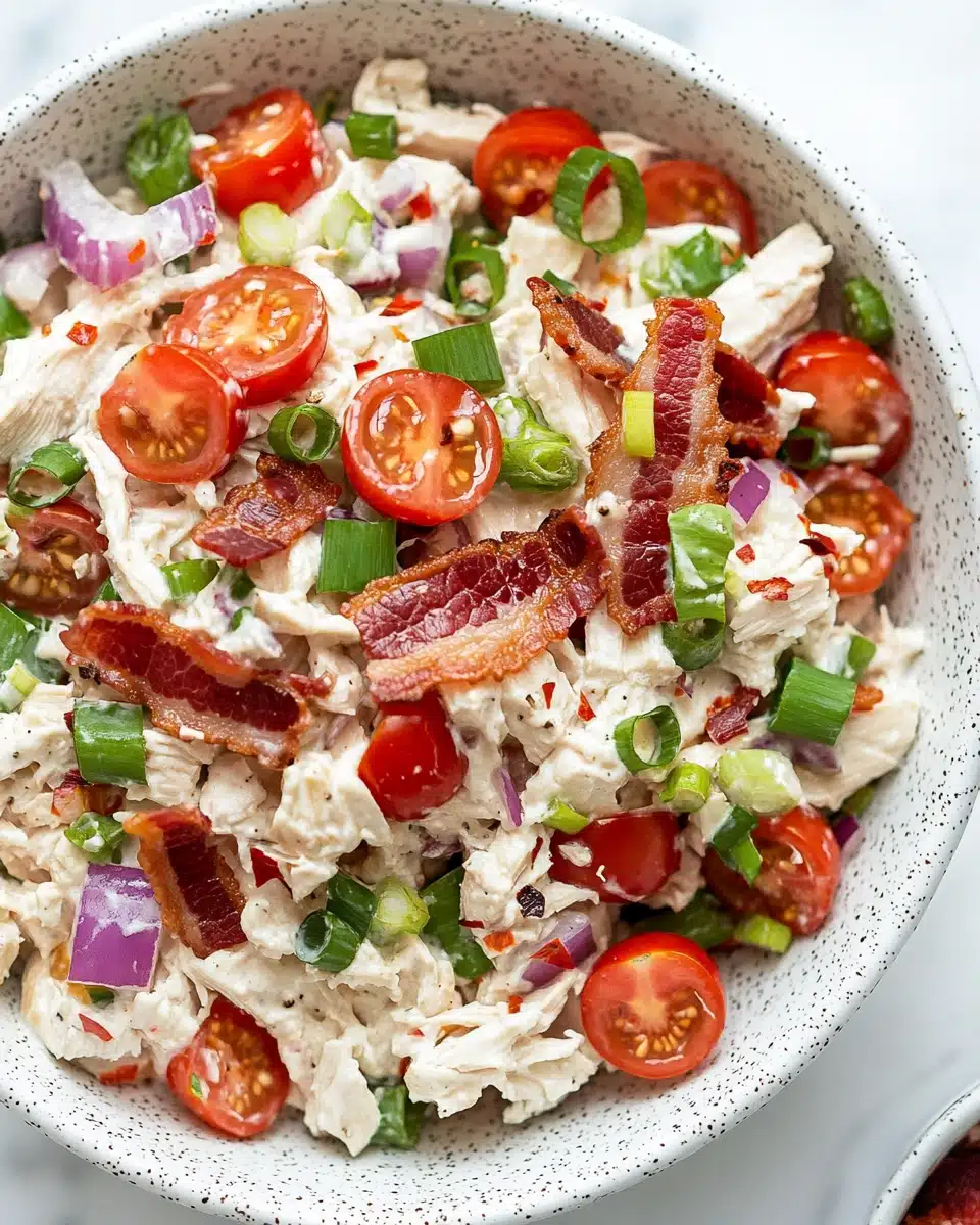 BLT Chicken Salad with a Healthy Twist Recipe