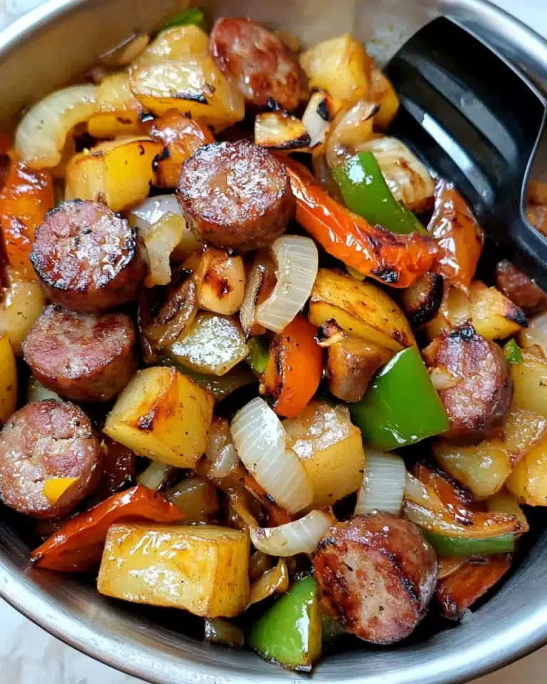 Cajun Skillet Sausage & Potato Hash Recipe