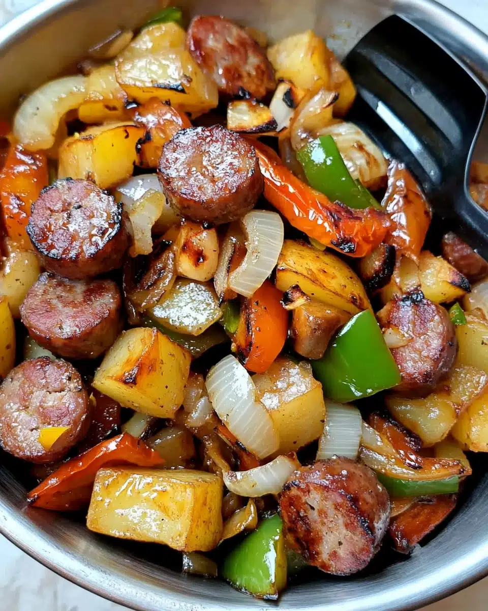 Cajun Skillet Sausage & Potato Hash Recipe