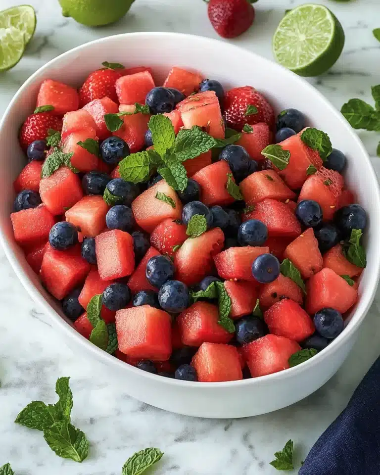 Minty Mojito Watermelon Salad Recipe