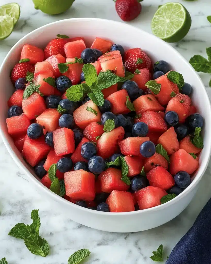 Minty Mojito Watermelon Salad Recipe