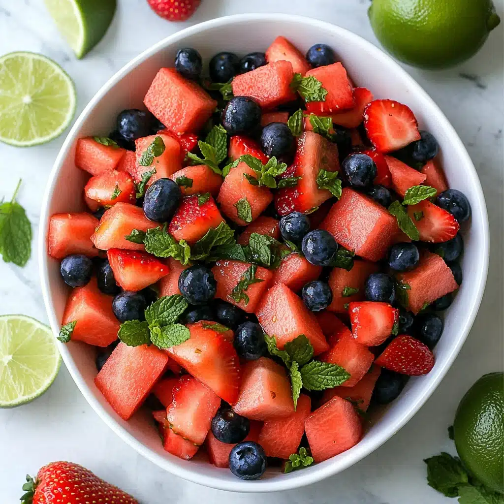 Minty Mojito Watermelon Salad Recipe - Recipe Image