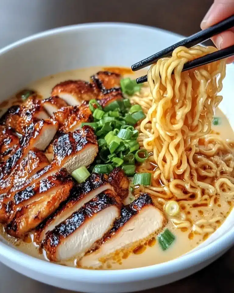 Spicy Garlic Chicken Ramen Recipe