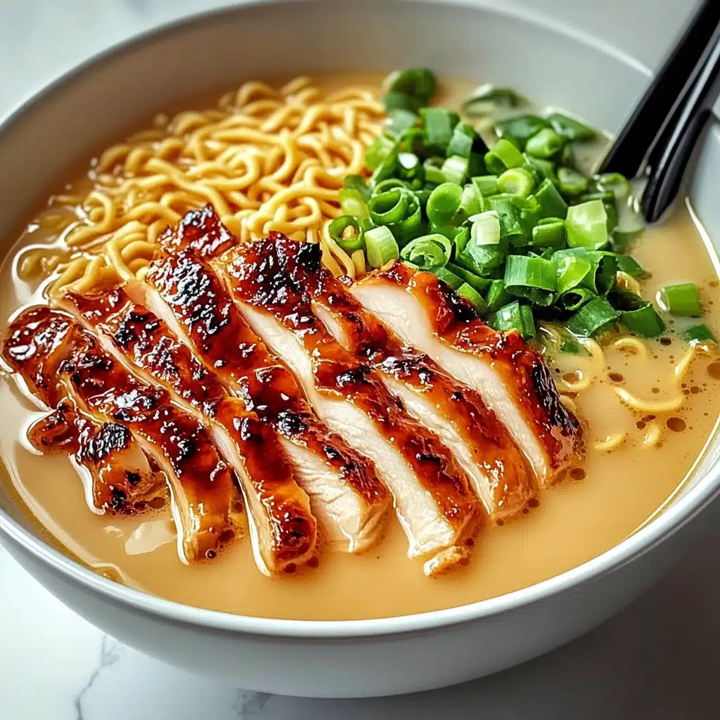 Spicy Garlic Chicken Ramen Recipe - Recipe Image