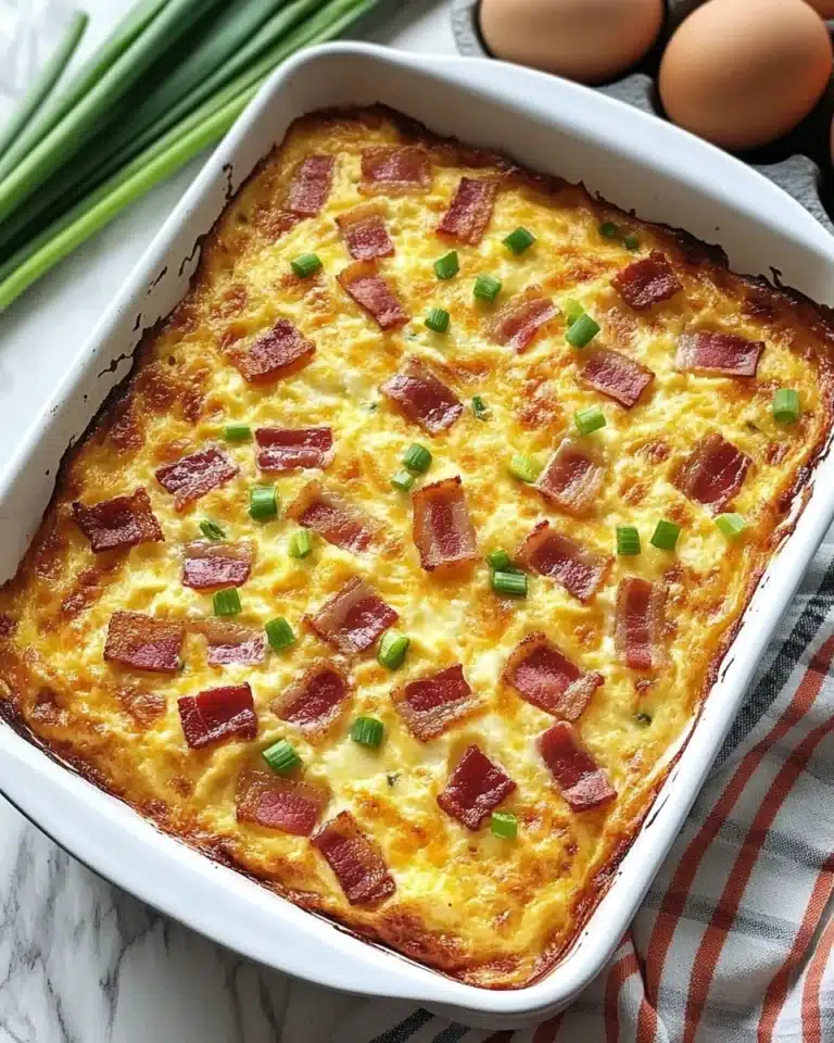 Cheesy Bacon Breakfast Bake Recipe