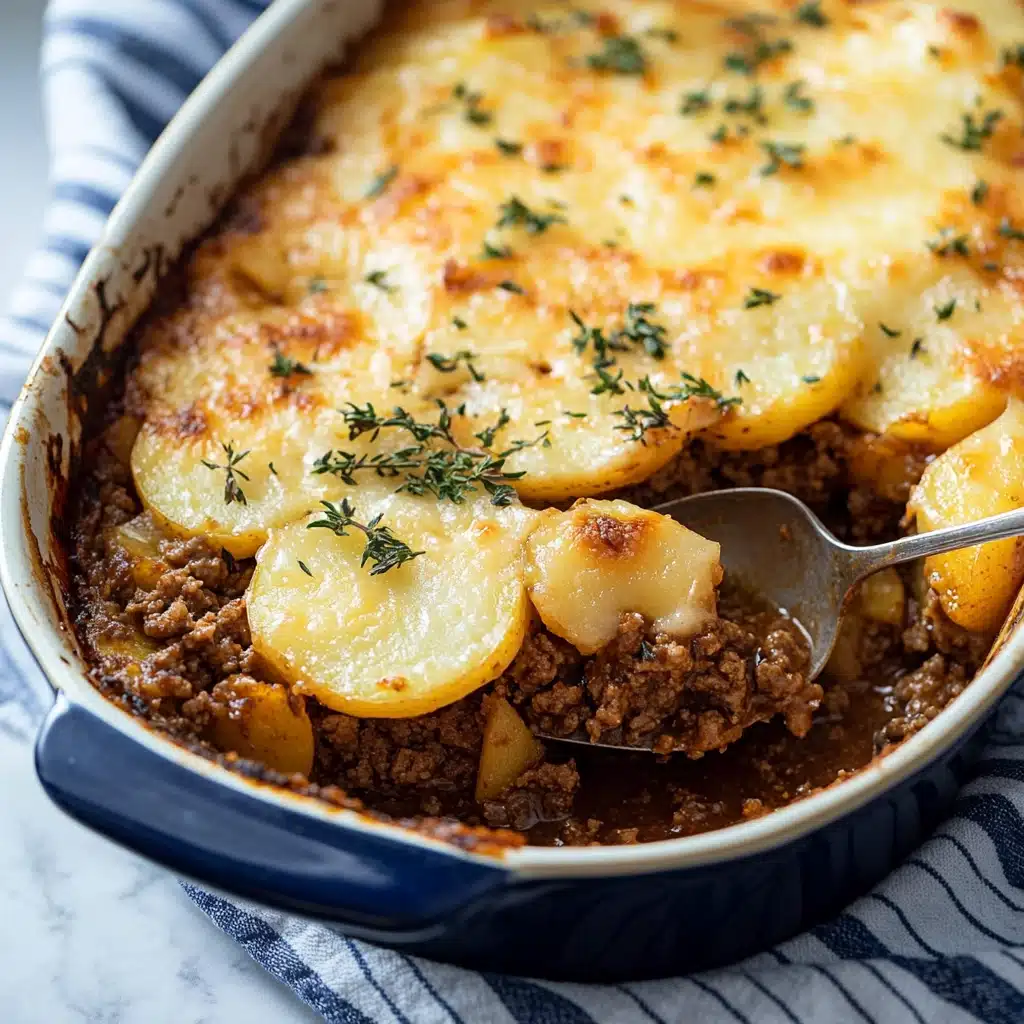 Creamy Cheddar Beef and Potato Bake Recipe - Recipe Image