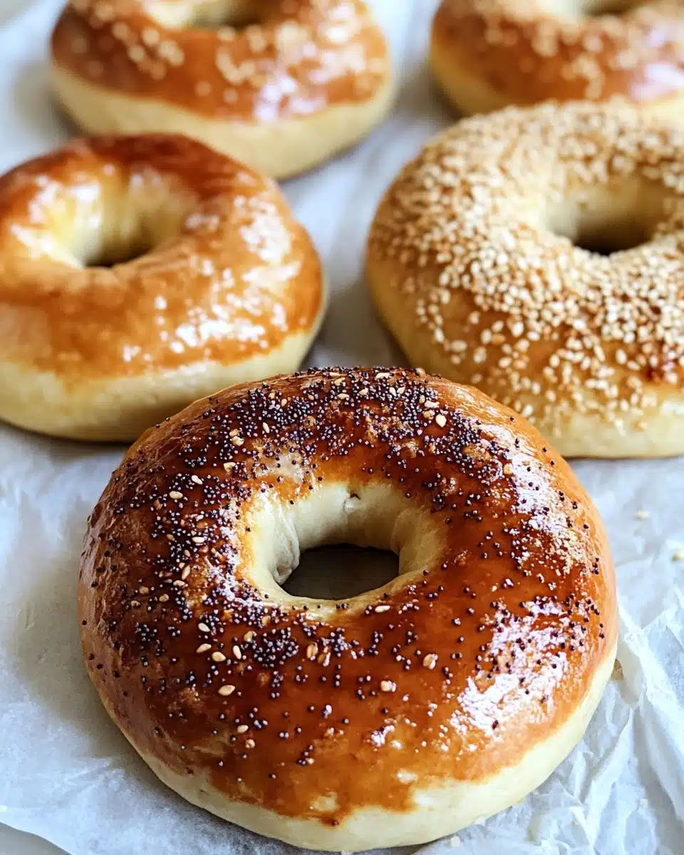 Chewy Homemade Sourdough Bagels Recipe