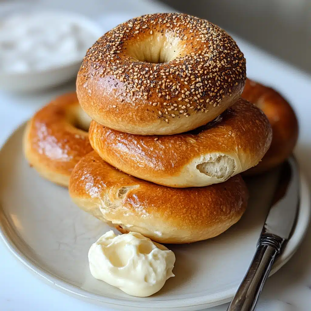 Chewy Homemade Sourdough Bagels Recipe - Recipe Image