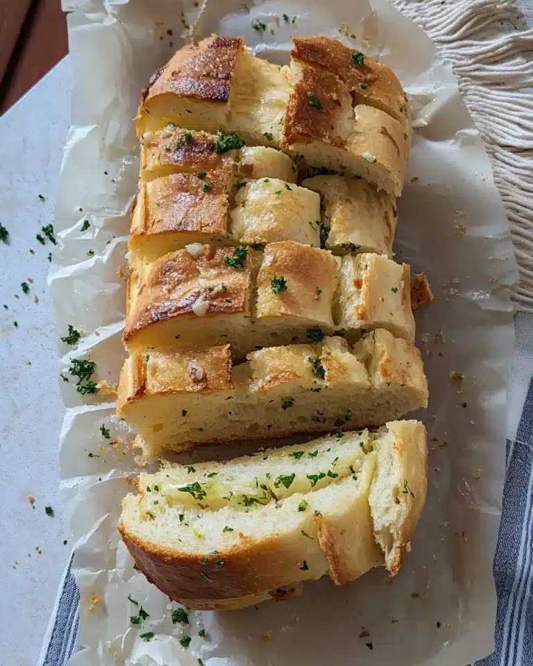 Garlic Herb Sourdough Pull-Apart Bread Recipe