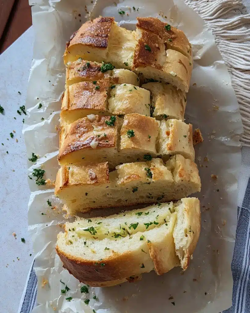 Garlic Herb Sourdough Pull-Apart Bread Recipe