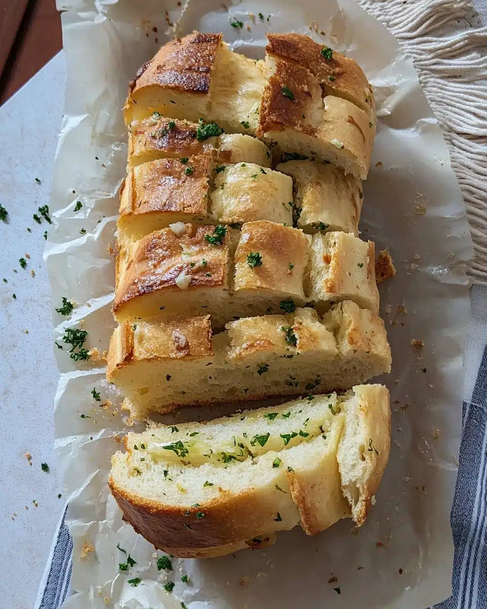 Garlic Herb Sourdough Pull-Apart Bread Recipe