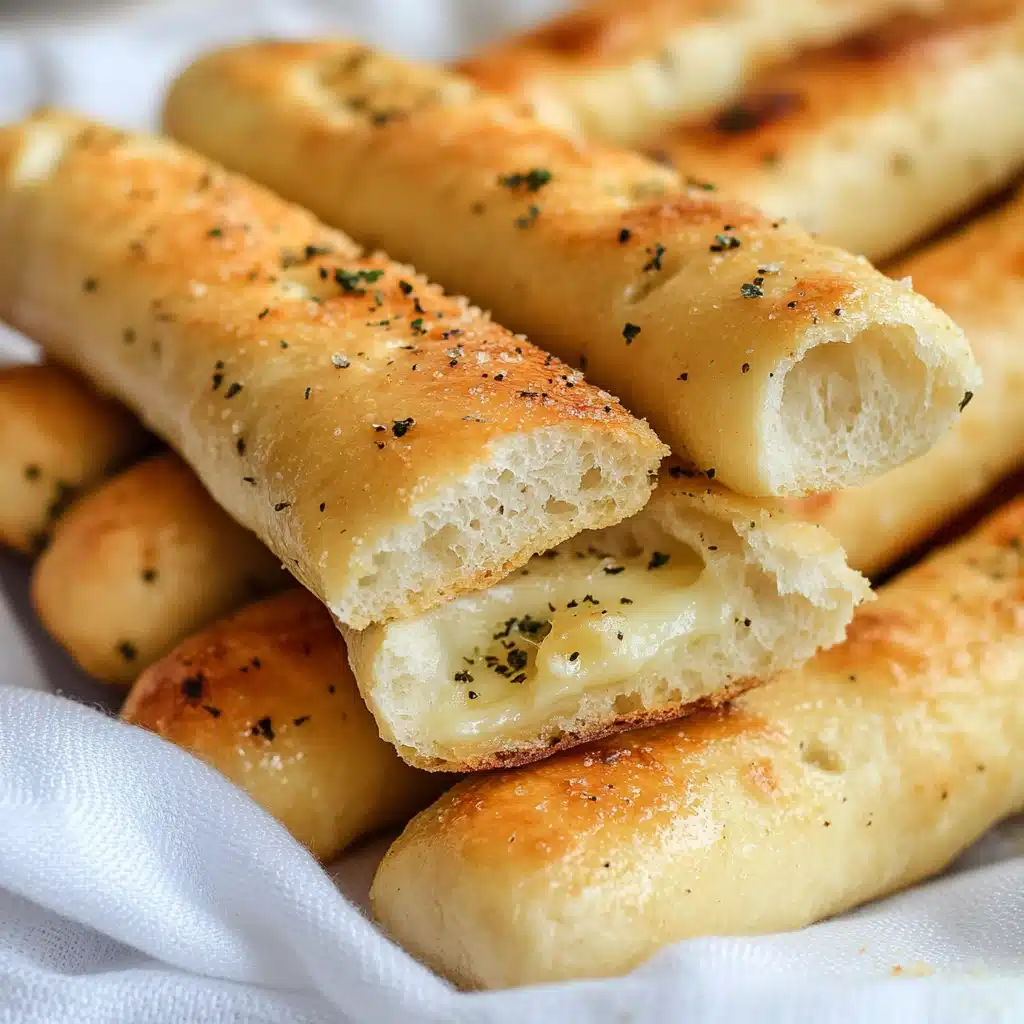 Garlic Herb Sourdough Breadsticks Recipe - Recipe Image