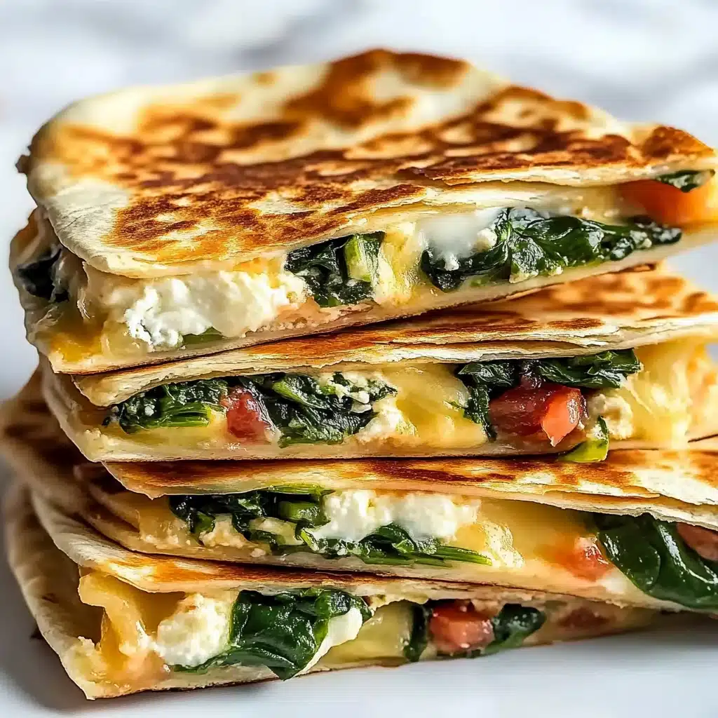 Spinach and Feta Quesadillas Recipe - Recipe Image