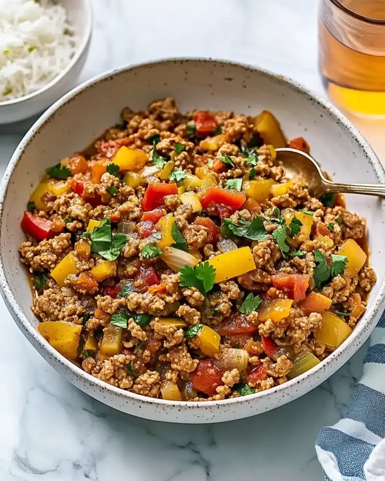 Ground Turkey and Peppers Recipe