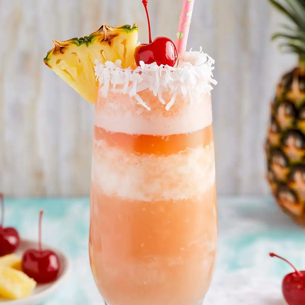 Tropical Pineapple Coconut Sangria Recipe - Recipe Image