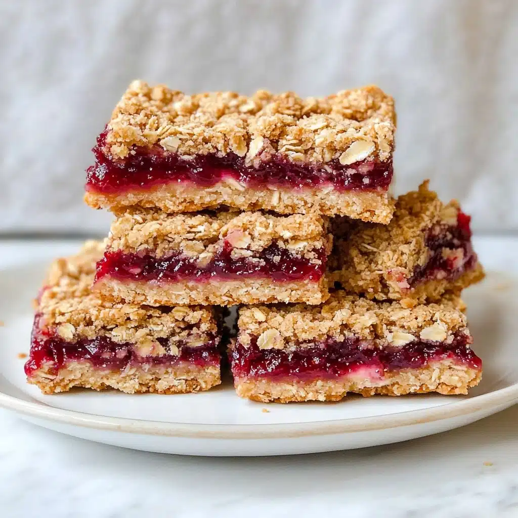 Raspberry Oat Crumble Bars Recipe - Recipe Image