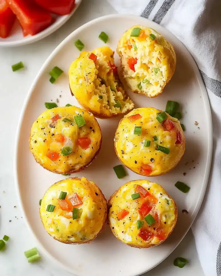 Feta and Red Pepper Egg Muffins Recipe