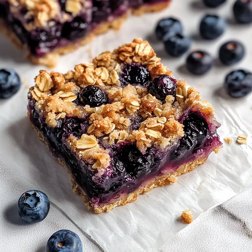 Blueberry Oatmeal Crumble Bars Recipe - Recipe Image