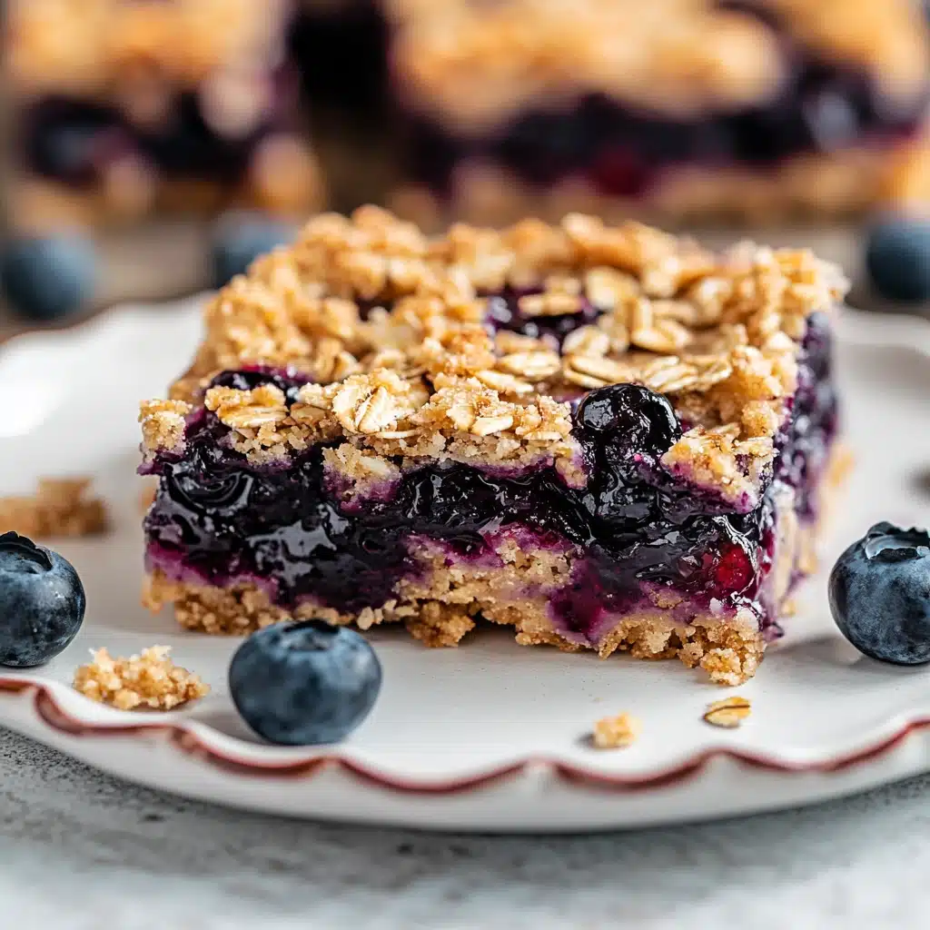 Blueberry Oatmeal Crumble Bars Recipe - Recipe Image