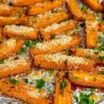 Garlic Parmesan Butter Roasted Carrots Recipe