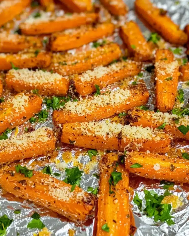 Garlic Parmesan Butter Roasted Carrots Recipe