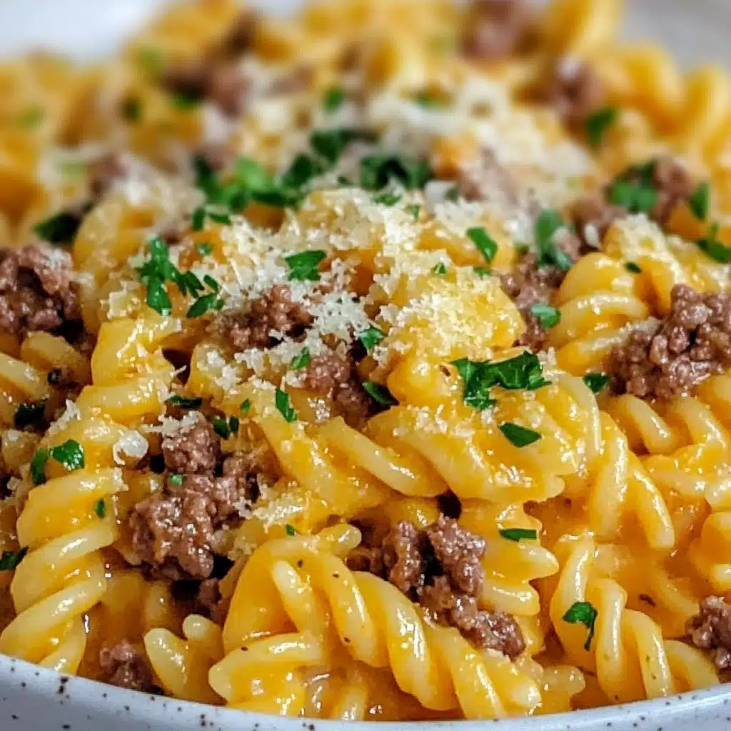 Creamy Cheddar Ranch Beef Pasta Recipe - Recipe Image