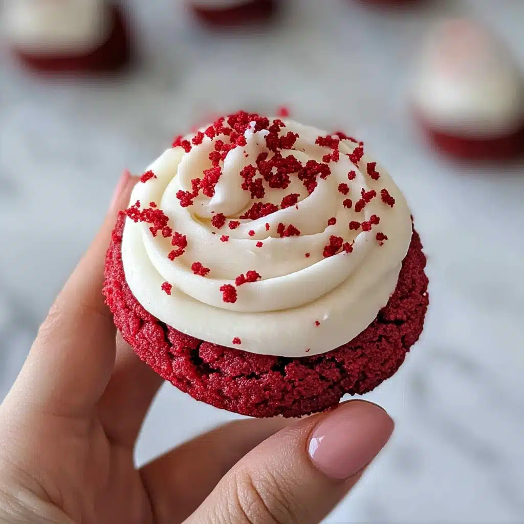 Red Velvet Cupcake Cookies with Cream Cheese Frosting Recipe - Recipe Image