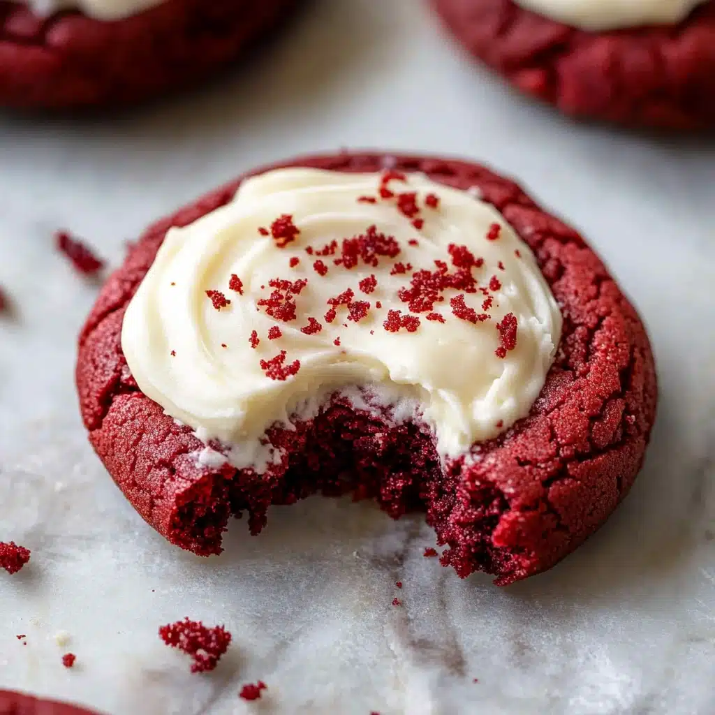 Red Velvet Cupcake Cookies with Cream Cheese Frosting Recipe - Recipe Image