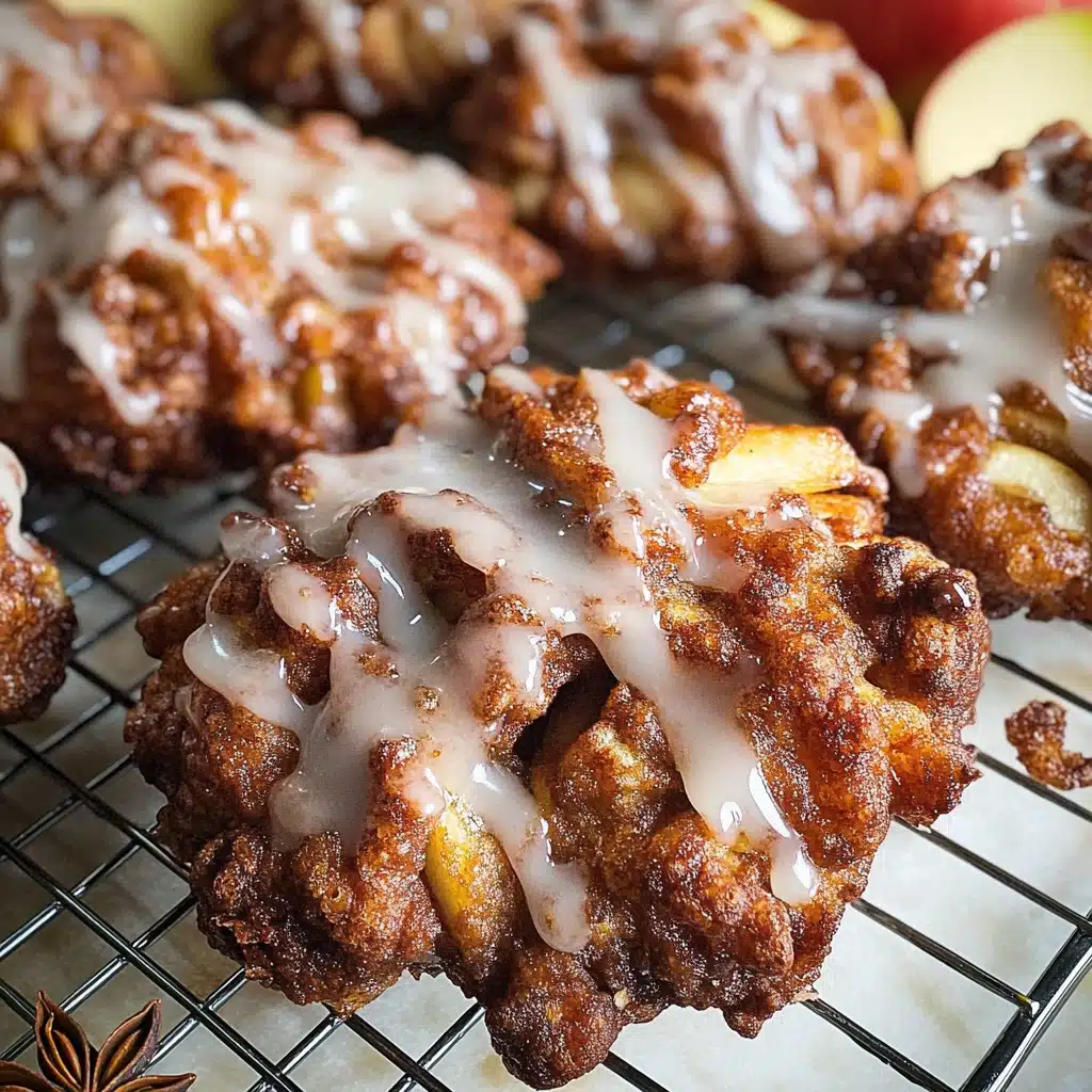 Sourdough Apple Fritters with Vanilla Glaze Recipe - Recipe Image