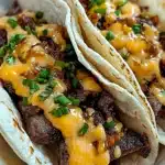 Garlic Butter Honey BBQ Tacos Recipe