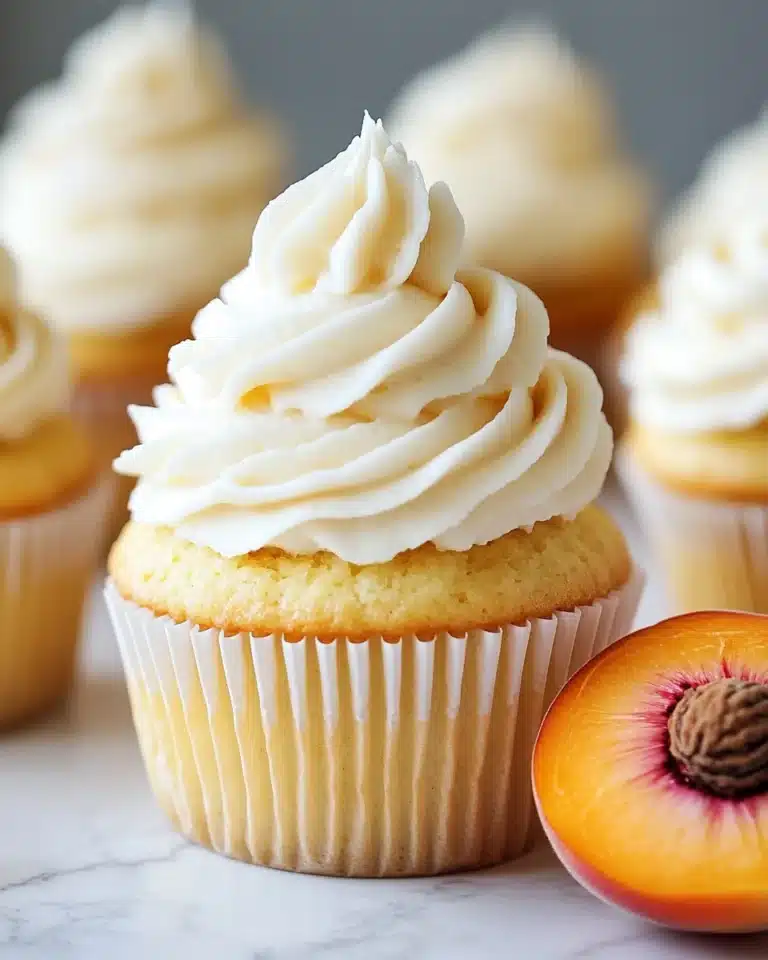 Honey Peach Cream Cheese Cupcakes Recipe