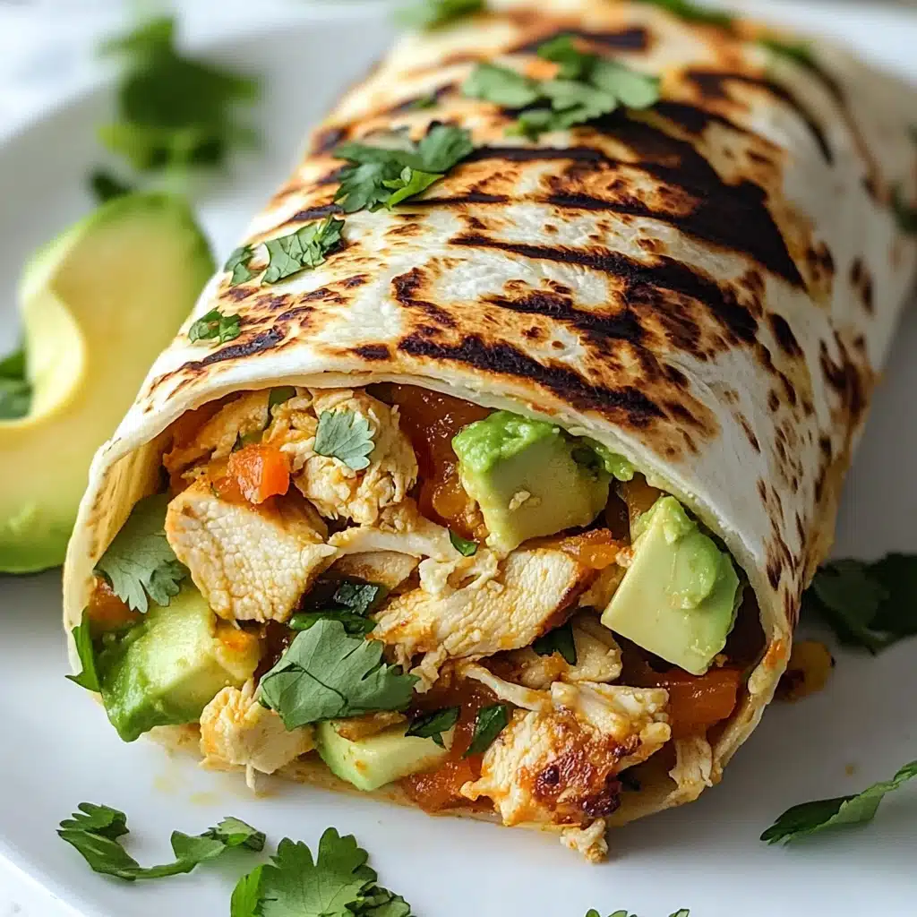 Chicken Avocado Wrap Recipe - Recipe Image