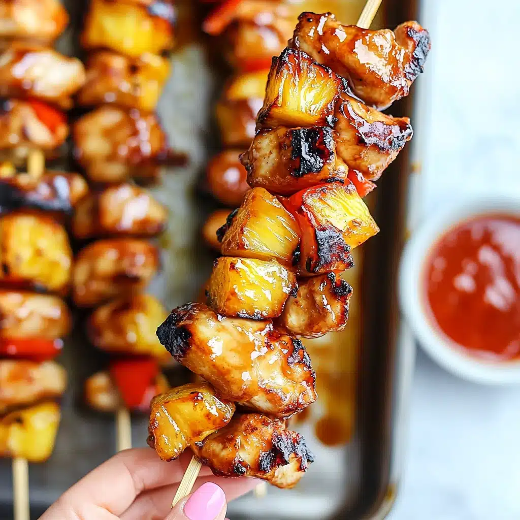 BBQ Pineapple Chicken Kabobs Supreme Recipe - Recipe Image