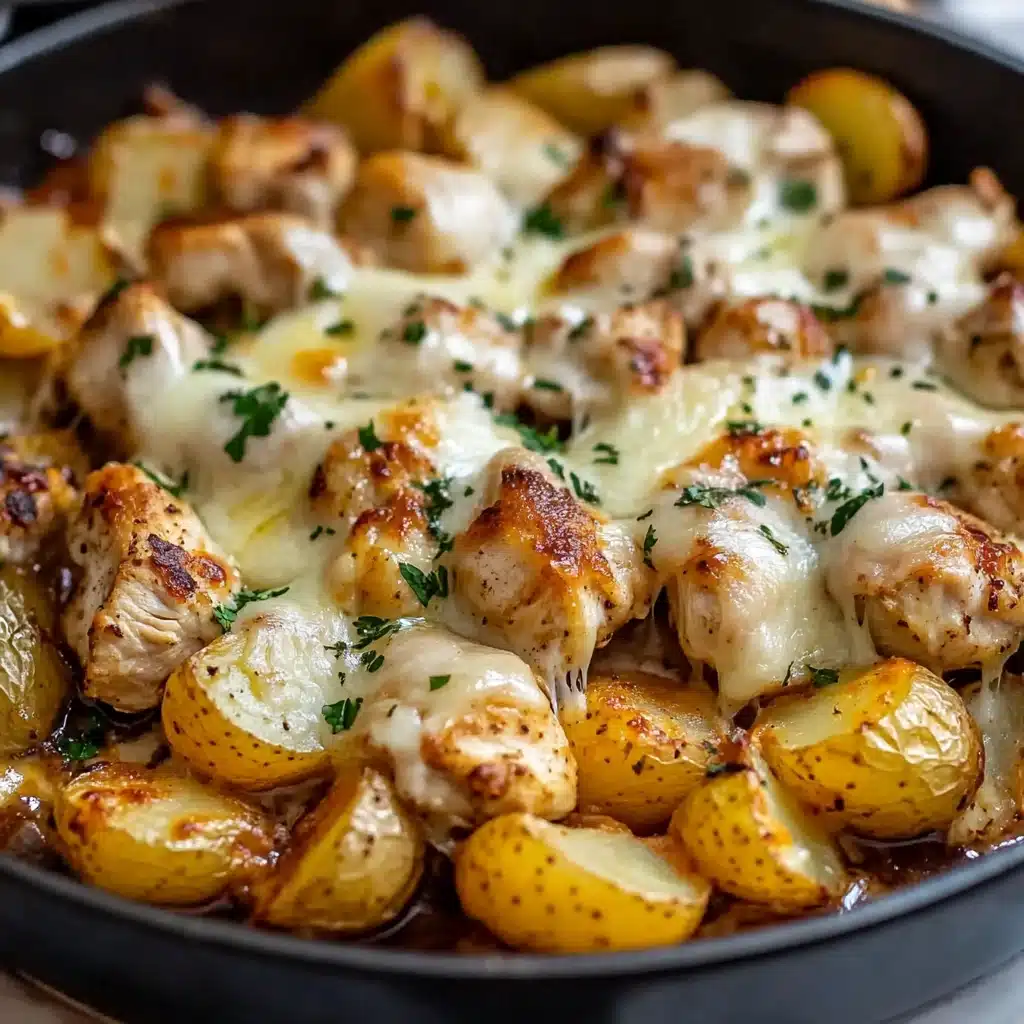 Garlic Parmesan Chicken with Crispy Potatoes Recipe - Recipe Image