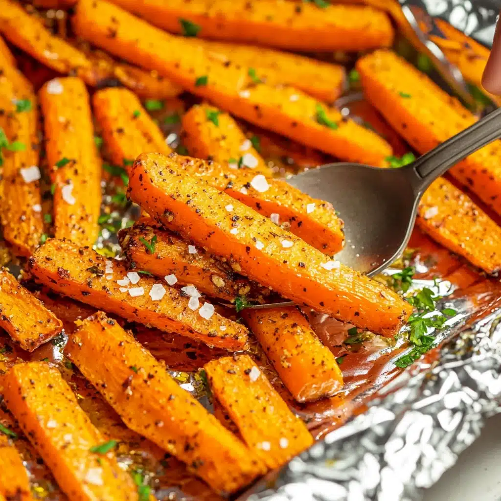 Garlic Parmesan Butter Roasted Carrots Recipe - Recipe Image