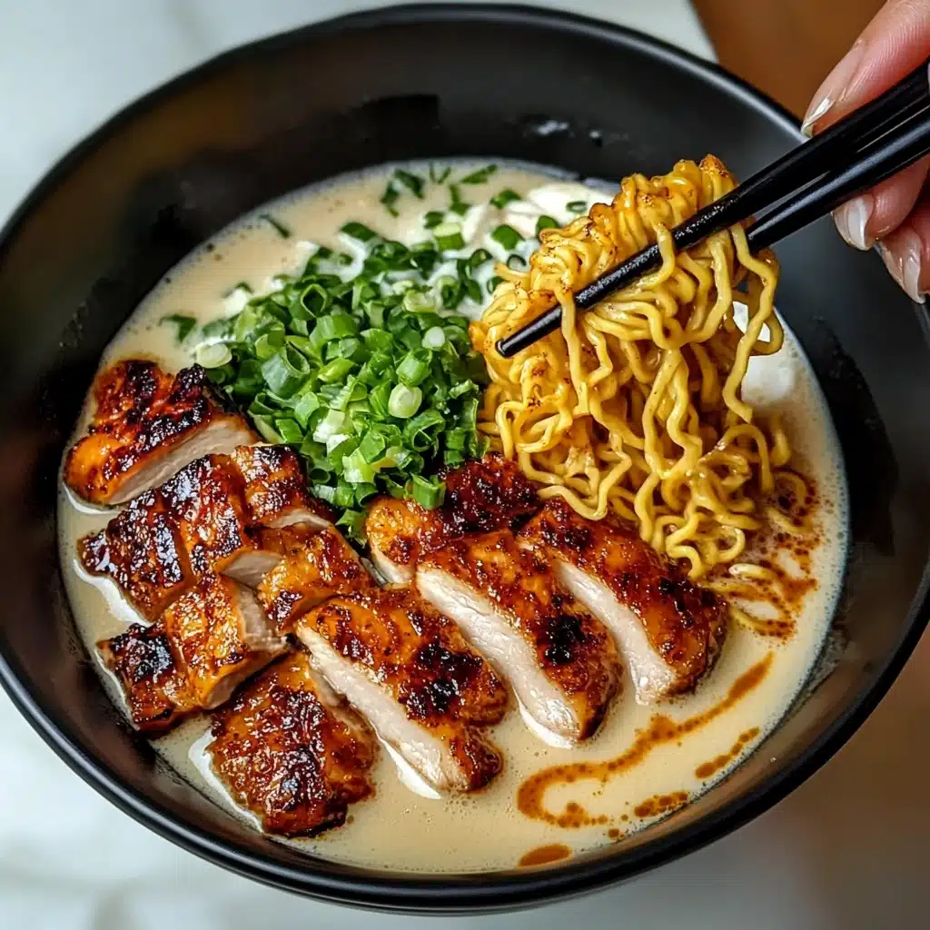 Spicy Garlic Chicken Ramen Recipe - Recipe Image