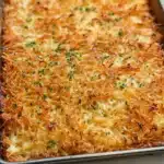 Cheesy Crispy Sheet Pan Hashbrowns Recipe